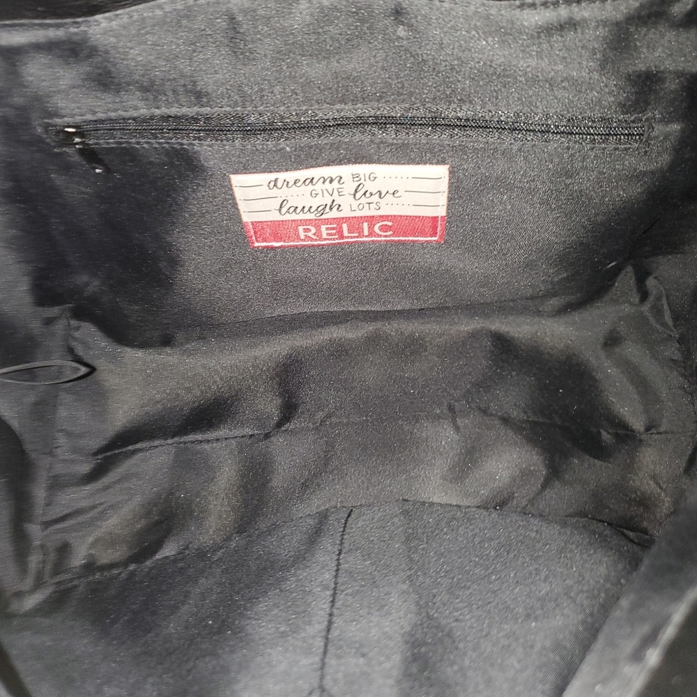 relic by fossil black faux leather tote bag - Picture 3 of 7